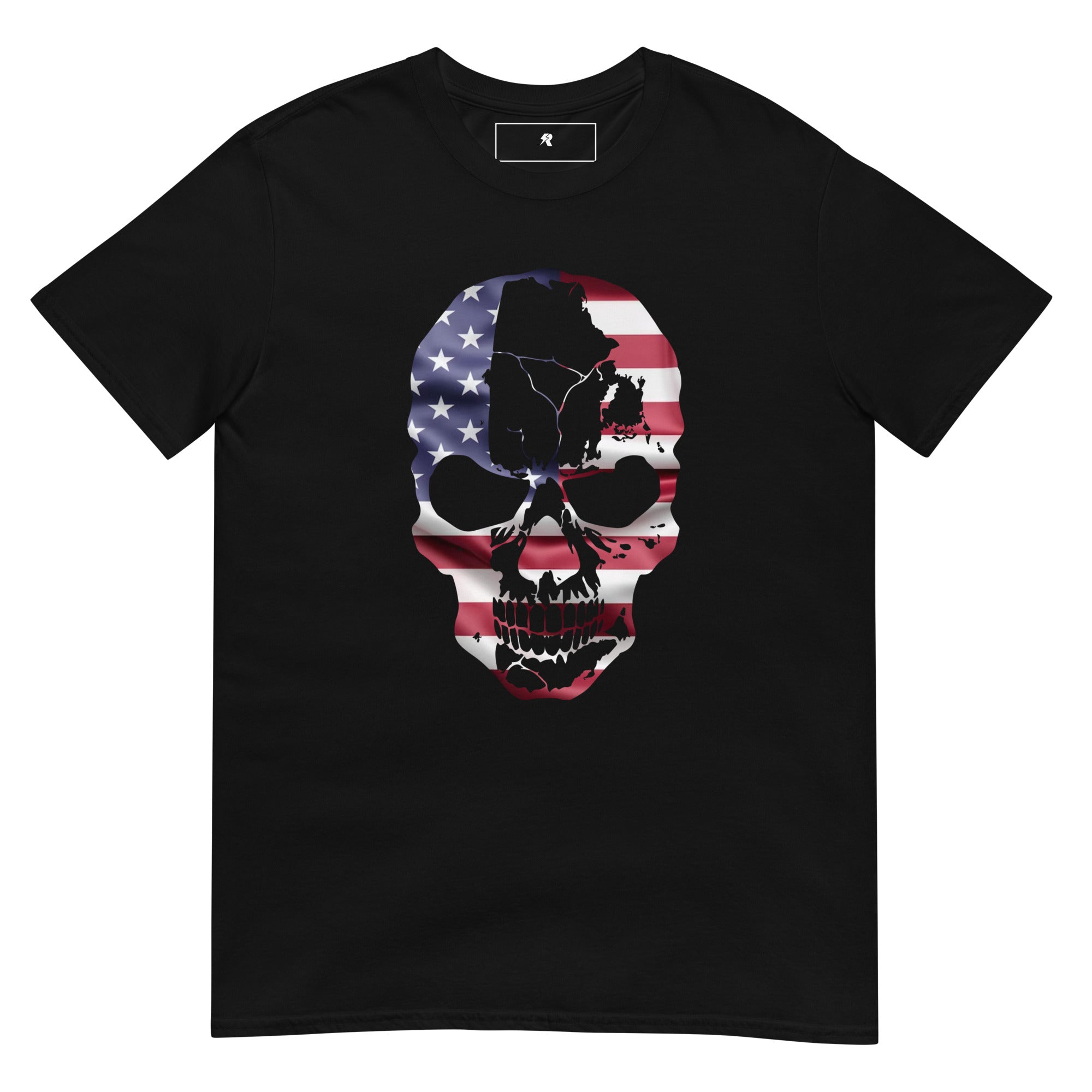 American Flag Skull Tee